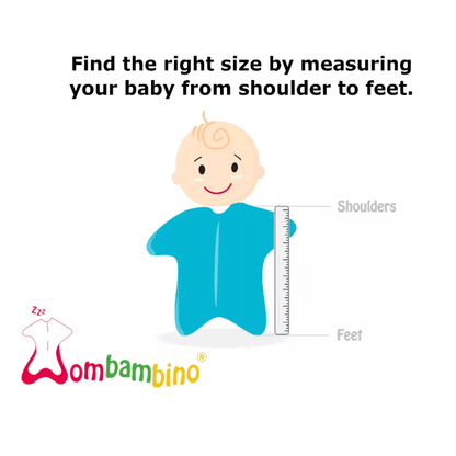 Find the right size guide: measure from shoulder to feet