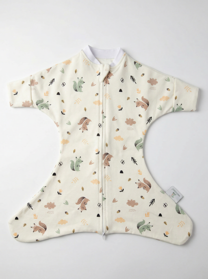 Sparset Wombi Newborn Sleepy Squirrel + Musselinspucktücher / Sommersc – Wombambino