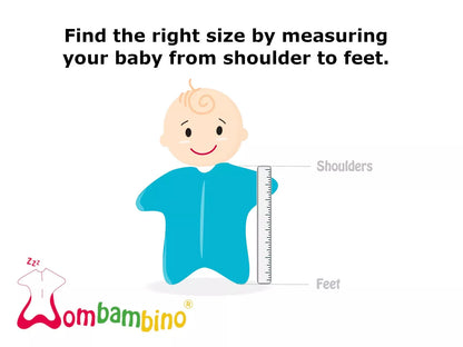 Find the right size guide: measure from shoulder to feet